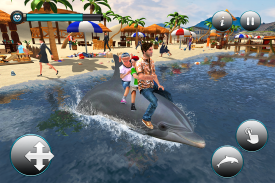 Dolphin Transport Passenger Beach Taxi Simulator screenshot 5