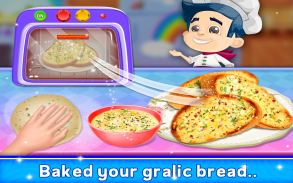 Garlic Bread Cooking Game screenshot 0