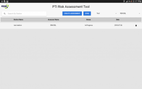 PTI Risk Assessment Tool screenshot 1