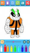 Coloring Book Of Alien Heros screenshot 2