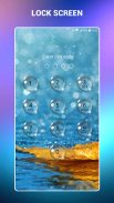 Lock screen - water droplets screenshot 0