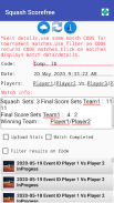 Squash Match/Stats Scorer free screenshot 5
