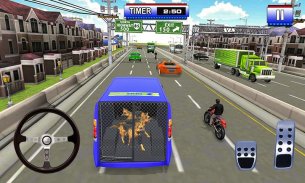 Camion transport policier 3D screenshot 2