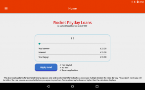 Rocket Payday Loans screenshot 0