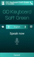 GO Keyboard Soft Green Theme screenshot 4