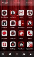 Red apple GO Launcher Theme screenshot 2