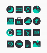 Dark Tosca - Icon Pack screenshot 4