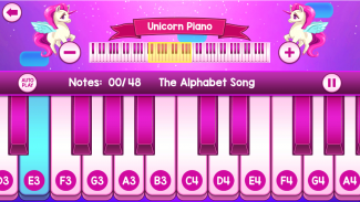 Pink Unicorn Piano - Free Piano Music For All Ages screenshot 3