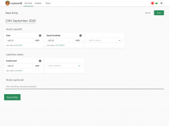 nutworth - Net Worth Tracker screenshot 1