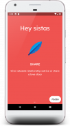 Hey Sistas: meet women like you plus vibrate app screenshot 1