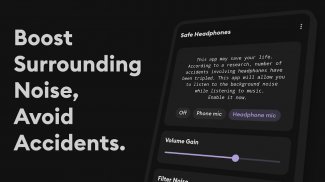 Safe Headphones - Hear Background Noises screenshot 2