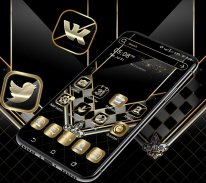 Black Luxury Gold Theme screenshot 3