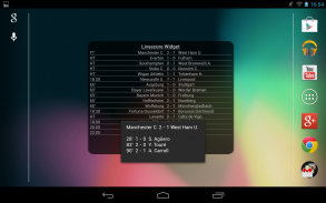 футбольным счетом виджет screenshot 9
