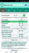 BMI Ideal weight and calories screenshot 1