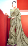 Women Ruffle Saree Photo Suit screenshot 1