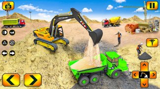 Sand Excavator Truck Driving Rescue Simulator game screenshot 1