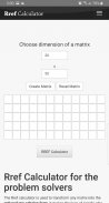 RREF Calculator screenshot 0