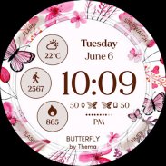 Butterfly Watch Face screenshot 4