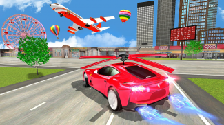 空飛ぶ車のシューティング - 車のゲーム screenshot 3