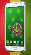 Rasta Weed Clock Widget screenshot 1