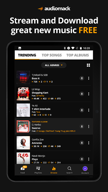 Audiomack Download New Music Offline Free Old Versions For Android Aptoide