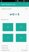 Math Equation Test screenshot 4