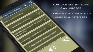 Locutor de nombre de llamada, Flash on call y SMS screenshot 14