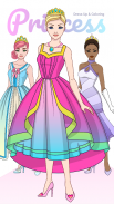 Princess Dress Up & Coloring screenshot 3