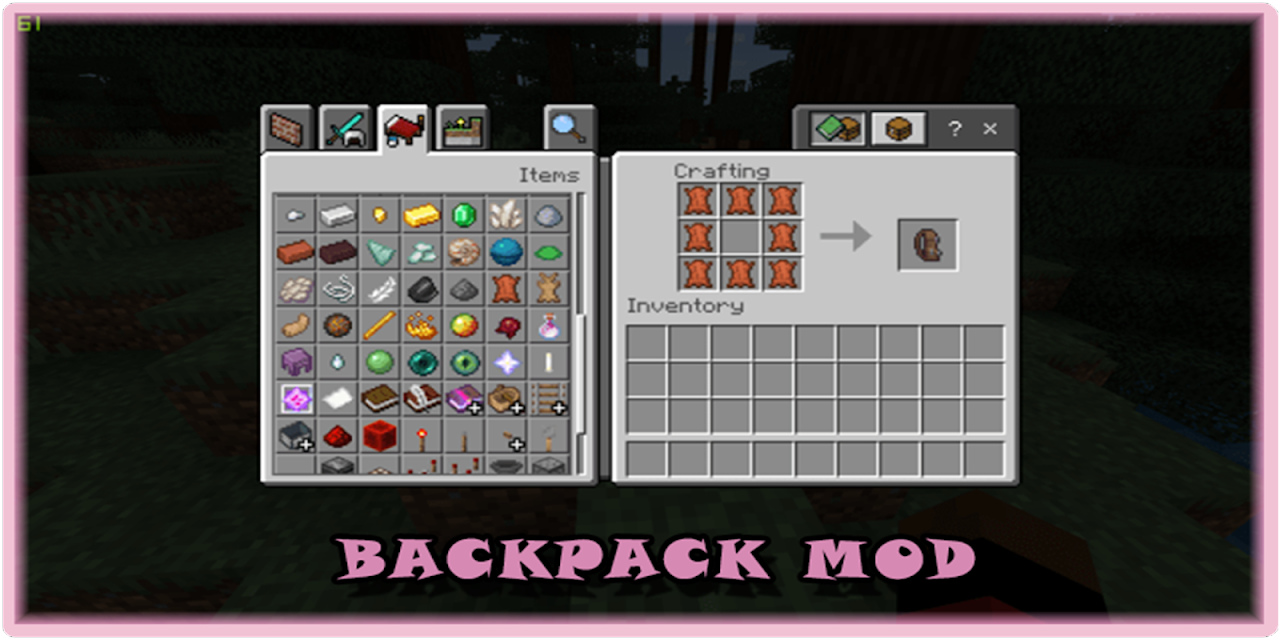 Backpack Mod for Minecraft - APK Download for Android | Aptoide