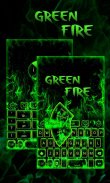 Green Fire GO Keyboard Theme screenshot 1