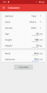 Body Fat Calculator screenshot 1