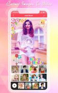 Birthday Photo Video Maker screenshot 1