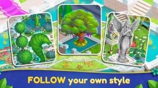 Royal Garden Tales - Match 3 e Decoração de Jardim screenshot 0
