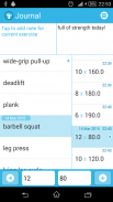 Simple Workout Journal screenshot 0