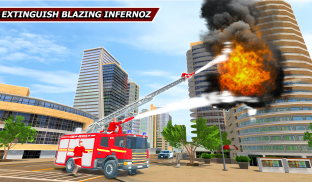 Santa Rescue Truck Driving - Rescue 911 Fire Games screenshot 5