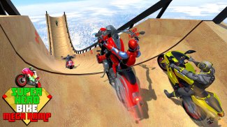 Superhero Bike Game Stunt Race screenshot 2