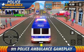 Police Ambulance Rescue Driving: 911 Emergency screenshot 0