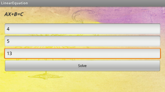 Linear Equation Solver screenshot 1