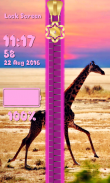 Giraffe Zipper Lock Screen screenshot 4