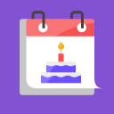 Birthdays - Reminder, Calendar & Greeting Cards Icon