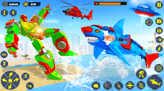 jeu transform robot requin screenshot 4