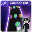 Run Away-Cartoon Cat Dancing Road Icon