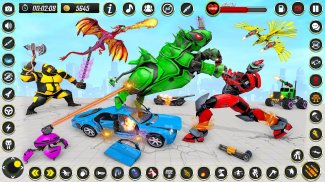 Rhino Robot Car transforming games – City battle screenshot 2