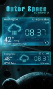 OUTERSPACE THEME GO WEATHER EX screenshot 0