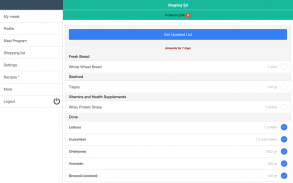 Fitness Meal Planner screenshot 5