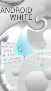 Pearl White Keyboard for Android screenshot 1