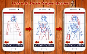 Learn to Draw Super Heroes screenshot 2