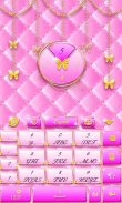 Pink Gold GO Keyboard Theme screenshot 3