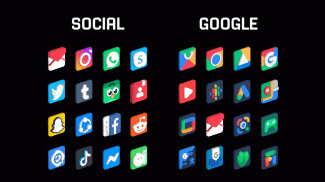 Square 3D - Icon Pack screenshot 6