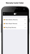 My Warranty Wallet screenshot 1
